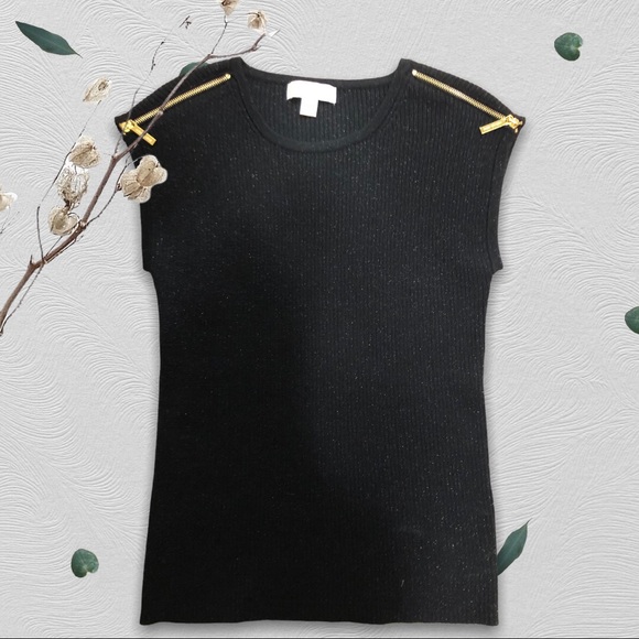 MICHAEL Michael Kors Tops - Super Black Sparkly Michael Kors Sweater Tank